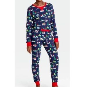 NWT target wonder shop womens pajamas gnome holiday print sz S